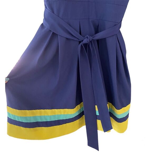 Guess Los Angeles, Navy Multi Mesh Dress Size 6 Party CocktaiL Mini - Picture 7 of 14